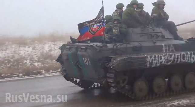 Donetsk under severe fire: civilians in shelters, Donetsk militia artillery counterfire (VIDEO)