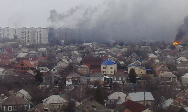 Fire engagement in Mariupol