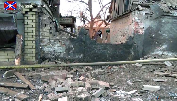 VIDEO (sous-titres français) : Pilonnages du quartier Petrovski de Donetsk par l’armée ukrainienne, le 26.01.2015
