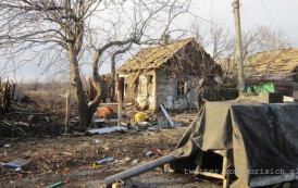 То, что осталось от поселка Никишино после обстрелов украинскими карателями