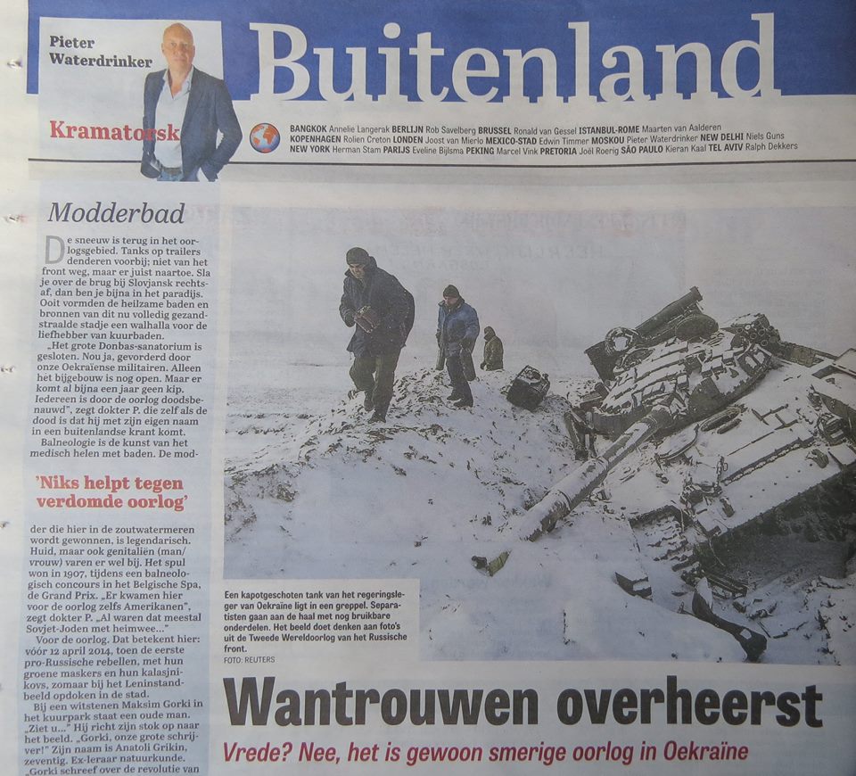 Dutch readers learn the truth about the shelling of Kramatorsk and the Debaltsevo cauldron