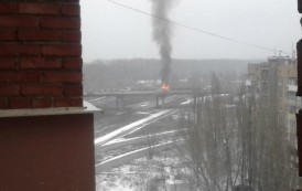Обстрел Петровского района города Донецка