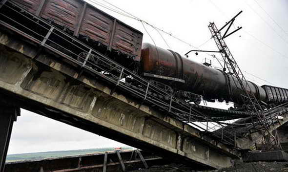 Odbudowa transportu kolejowego w Donbasie