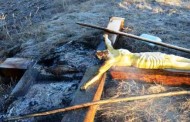 Memorial crosses were desecrated in the Nikolaev region
