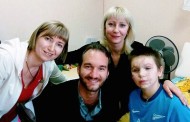 Amazing guest came to see Vanya: Australian Nick Vujicic, born without limbs