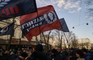 Conflicto en la calle Deribasovskaya (Odessa): unos desconocidos impidieron la marcha contra el aumento del costo de los viajes en microbuses