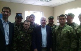 John McCain arrived in Dnepropetrovsk