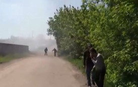 Russian journalists got under mortar-gun fire in Donetsk on June 14