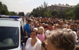 Manifestación en Donetsk