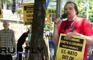 USA: ‘CNN promotes US war in Ukraine’ – anti-US media protest held in NYC (video)