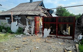 Two persons were wounded and five buildings destroyed in Gorlovka as a result of Ukrainian shelling