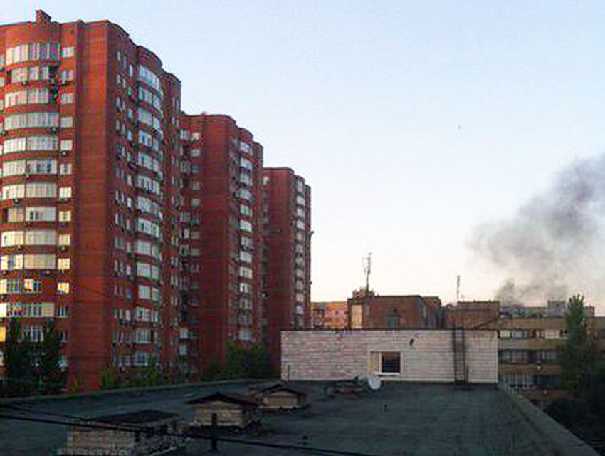 Résultats des impacts rue Chtchorsa, Donetsk