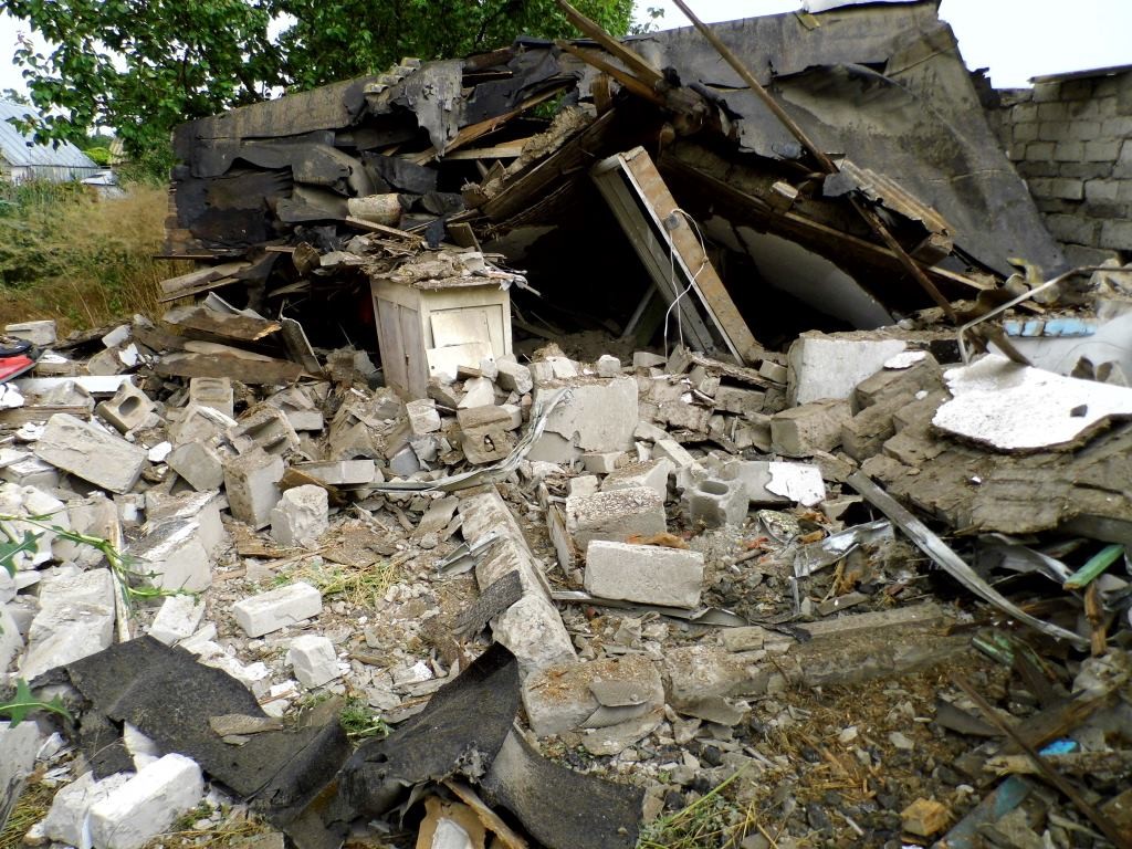 Sakhanka: consequences of Ukrainian shelling (photos)