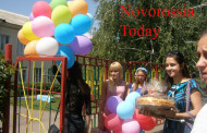 Children holiday today in Donetsk
