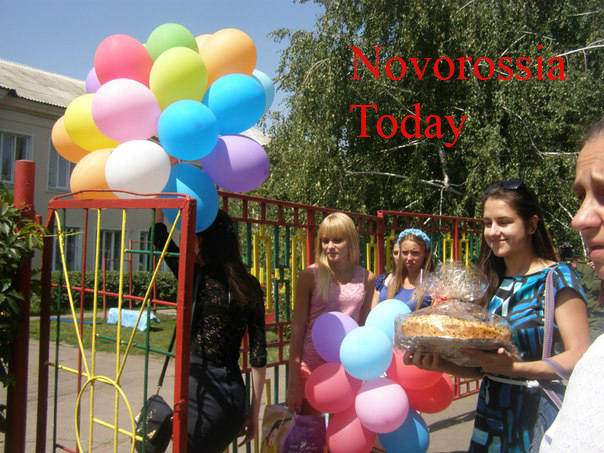 Children holiday in Donetsk yesterday