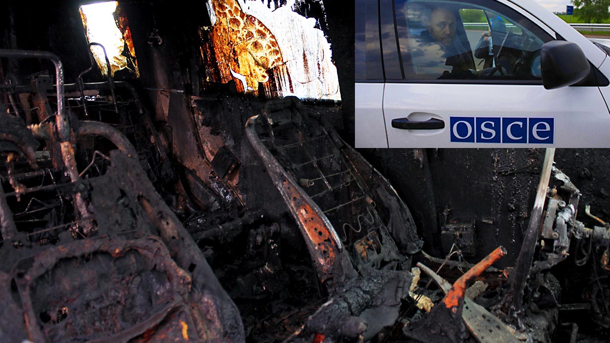 Voitures brûlées, manœuvres de l’OSCE ?