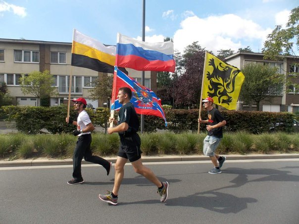 Lauf in Brüssel als Zeichen der Solidarität mit der Bevölkerung der DVR und LVR