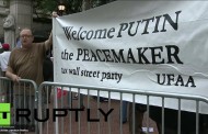 В Нью-Йорке прошла акция протеста против Петра Порошенко