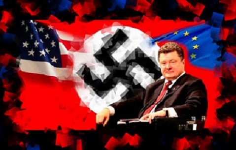 Once Again Nazi Kiev Forces Bombing Civilian Areas Of Our Sister Republic Lugansk, Coup Leader Poroshenko Giving Green Light To Kill !