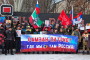 В Луганске прошла акция в поддержку Кадырова и Путина