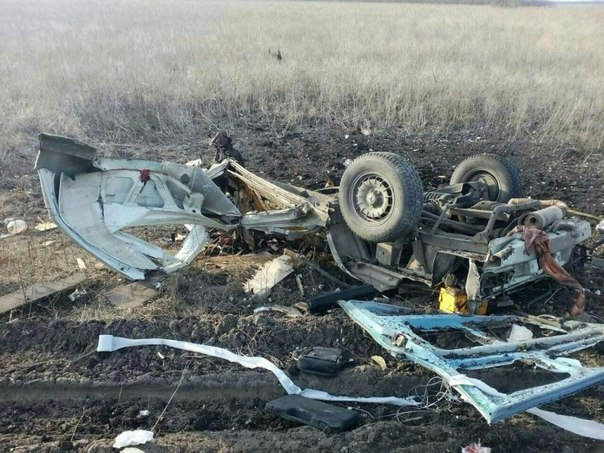 4 TOTE BEI BUSEXPLOSION IN DONBASS, in Volksrepublik Donezk
