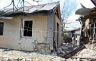 Populated districts of Donetsk in the west were shelled yesterday by Ukrainian forces