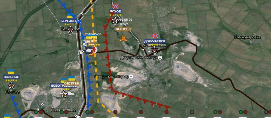 ВСУ вечером выпустили два десятка мин по северному пригороду Донецка и Докучаевску