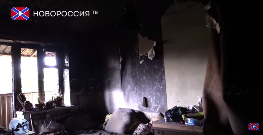 Night horror in Donetsk. There was a fire ball (VIDEO)