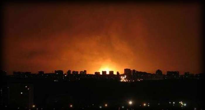 Night shelling of Donetsk by Kiev fighters