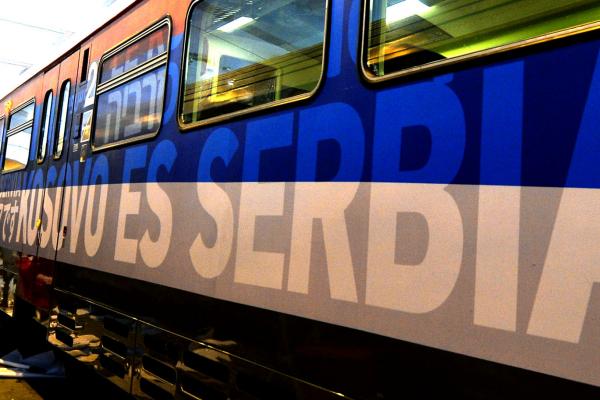 Sparks Fly As Tension Between Serbia And Albanian Thugs Of Kosovo Due To Patriotic Train ” Serbia Is Kosovo ” Arrives In Full Colors ! (PHOTOS)