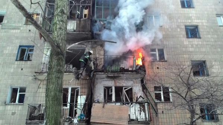 Five populated block-of-flats destroyed in Donetsk by the shelling