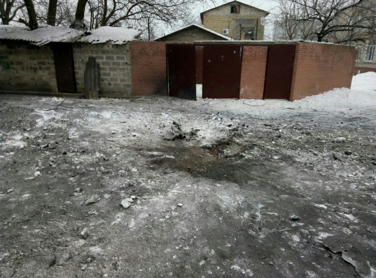 Private house destroyed last night in Petrovskiy district by the shelling of Ukrainian hostilities