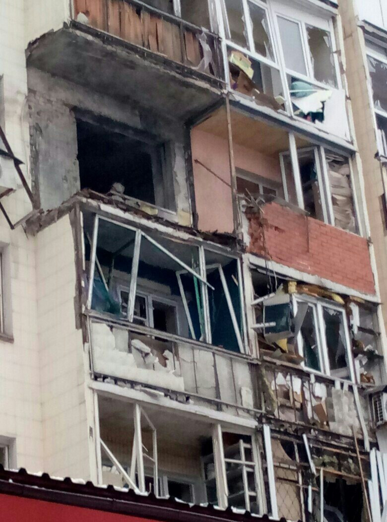 В Киевском районе Донецка тоже есть раненные