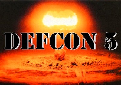 ALERT STATUS FOR THE MONTH OF MARCH, WE ARE AT CONDITION CODE GREEN, DEFCON 5
