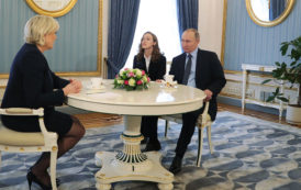 Песков рассказал о причине встречи Путина с Ле Пен в Кремле