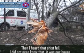 Ukrainian artillery shelled people in Donetsk, March 18, 2017 (VIDEO)
